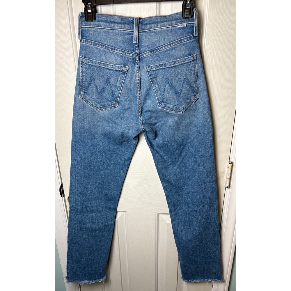 Mother The Tomcat Flood Fray Flag Me Down Jeans Size 24 - Picture 7 of 9